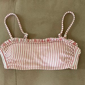 STRIPED BIKINI TOP